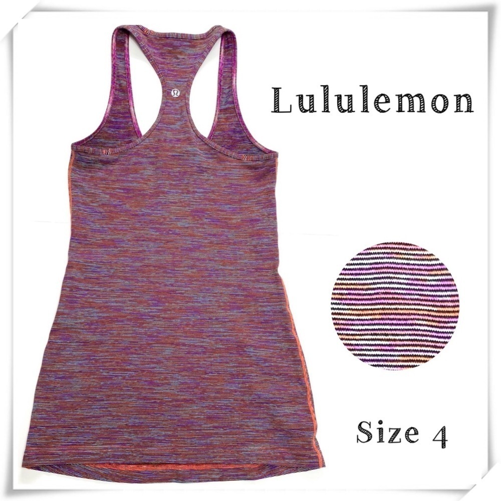 LULULEMON Cool Racerback Wee Are From Space Tank in Orange